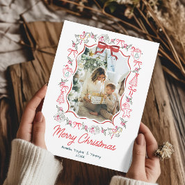 whimsical doodles photo christmas シーズンカード