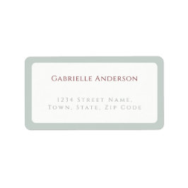 Whimsical Dove Gray Wedding  ラベル