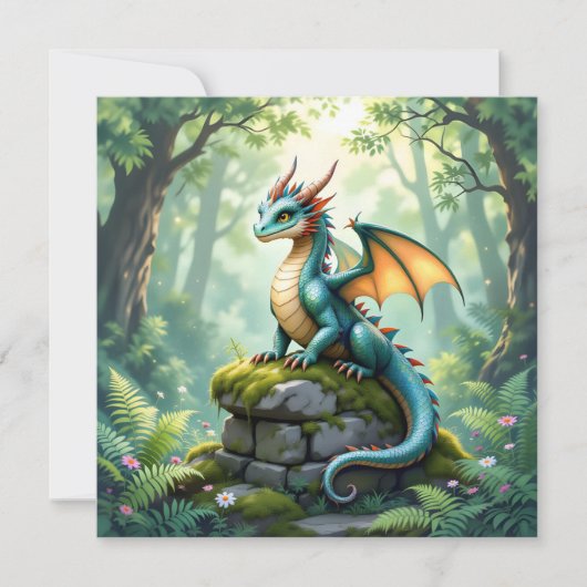 Whimsical Dragon on Ancient Stone (正面)