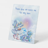 Whimsical Drop Books for Baby Shower  台座サイン (正面)