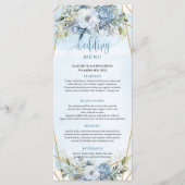 Whimsical Dusty Blue Eucalyptus Floral Wedding  メニュー (正面)