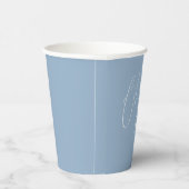 Whimsical Dusty Blue Oh Boy Shower Paper Cups 紙コップ (右)