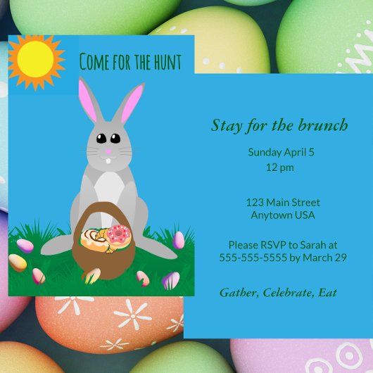 Whimsical Easter Brunch  招待状