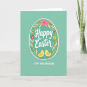 Whimsical Easter Grandson Card カード (正面)