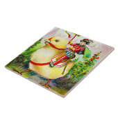 Whimsical Easter Greetings: Rider on Giant Chick タイル (側面)