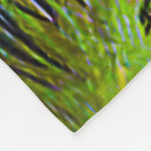 Whimsical Easter Greetings: Rider on Giant Chick フリースブランケット (角)