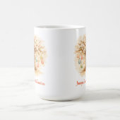 Whimsical Easter Mug with Blooming Tree and Eggs コーヒーマグカップ (中央)