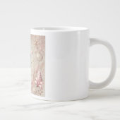 Whimsical Elegant Pink and Gold Pastel Nutcracker  ジャンボコーヒーマグカップ (右)