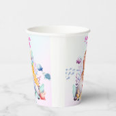 Whimsical Elegant Under the Sea Mermaid 紙コップ (右)