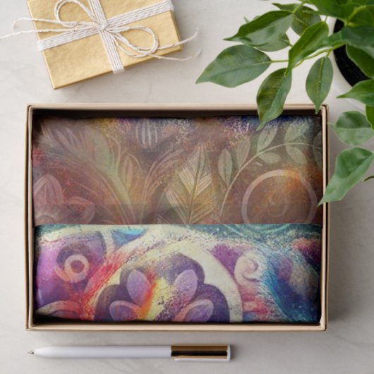 Whimsical Elephant at Night Stars Moon Decoupage 薄葉紙 (ギフト)