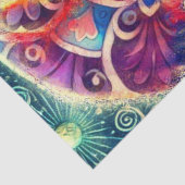 Whimsical Elephant at Night Stars Moon Decoupage 薄葉紙 (詳細)