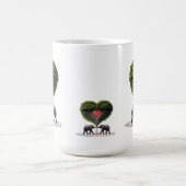 Whimsical Elephant Love Tree 15oz Mug コーヒーマグカップ (中央)