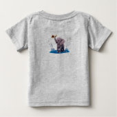 Whimsical Elephant Moon "Dream Big 2026" Baby Fine ベビーTシャツ (裏面)