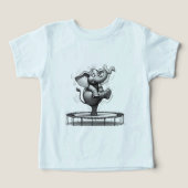 Whimsical Elephant on Trampoline – Cute Playful (デザイン正面)
