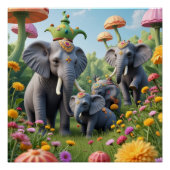 Whimsical Elephants ポスター (正面)
