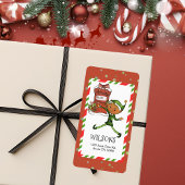 Whimsical Elf Boy Christmas Personalized Address ラベル