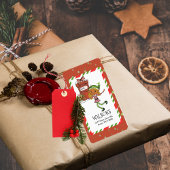 Whimsical Elf Girl Christmas Personalized Address ラベル
