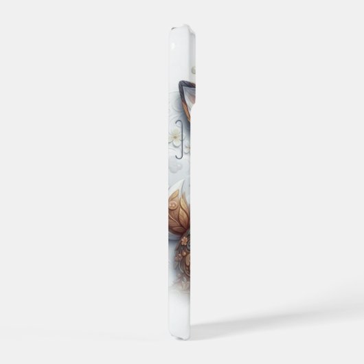 Whimsical Enchanted Fawn Portrait iPhone 15ケース (右側面)