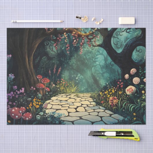 Whimsical Enchanted Forest Pathway 薄葉紙 (クラフト)