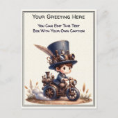 Whimsical Everyday Sentiment Steampunk Art   ポストカード (正面)