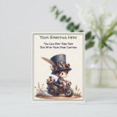 Whimsical Everyday Sentiment Steampunk Art   ポストカード (スタンド正面)