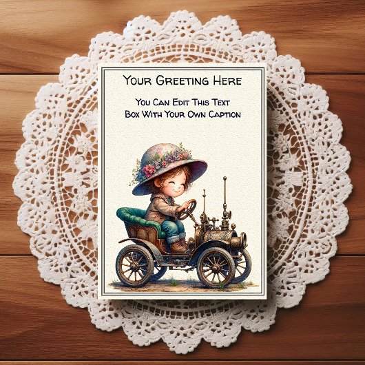 Whimsical Everyday Sentiment Steampunk Art   ポストカード