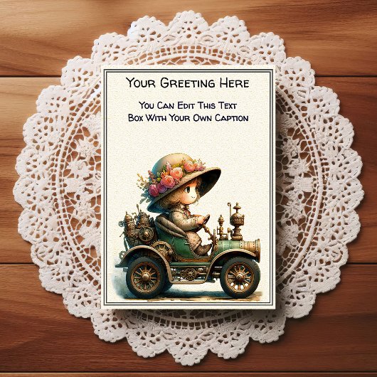 Whimsical Everyday Sentiment Steampunk Art   ポストカード