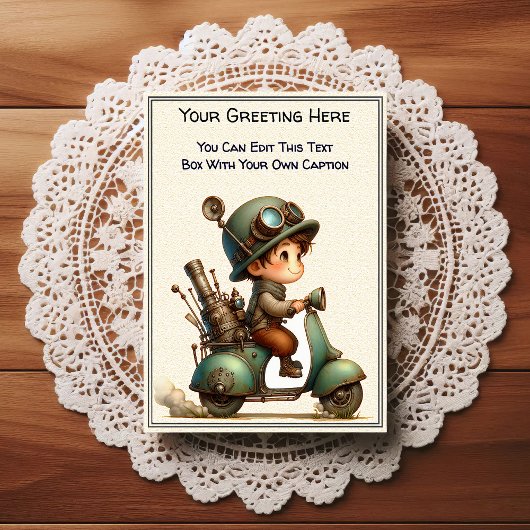 Whimsical Everyday Sentiment Steampunk Art   ポストカード