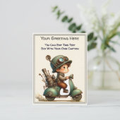Whimsical Everyday Sentiment Steampunk Art   ポストカード (スタンド正面)