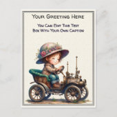Whimsical Everyday Sentiment Steampunk Art   ポストカード (正面)