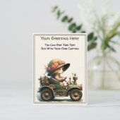 Whimsical Everyday Sentiment Steampunk Art   ポストカード (スタンド正面)