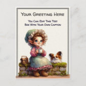  whimsical everyday sentiment storybook art   ポストカード (正面)