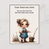 Whimsical Everyday Sentiment Storybook Art   ポストカード (正面)