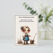 Whimsical Everyday Sentiment Storybook Art   ポストカード (スタンド正面)