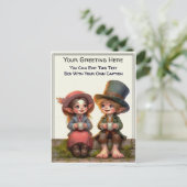 Whimsical Everyday Sentiment Storybook Art   ポストカード (スタンド正面)