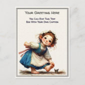 Whimsical Everyday Sentiment Storybook Art   ポストカード (正面)