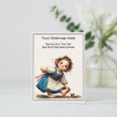 Whimsical Everyday Sentiment Storybook Art   ポストカード (スタンド正面)