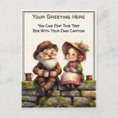 Whimsical Everyday Sentiment Storybook Art   ポストカード (正面)