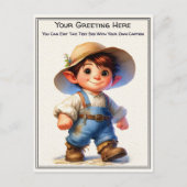 Whimsical Everyday Sentiment Storybook Art ポストカード (正面)