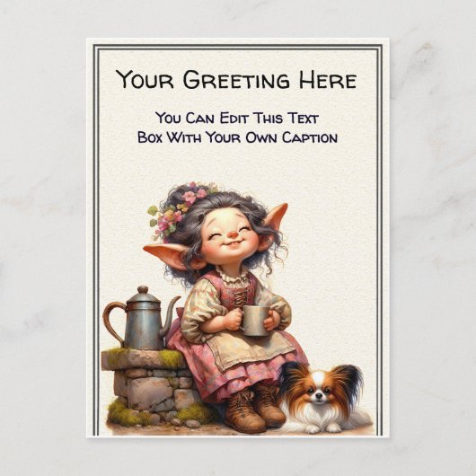 Whimsical Everyday Sentiment Storybook Art   ポストカード (正面)