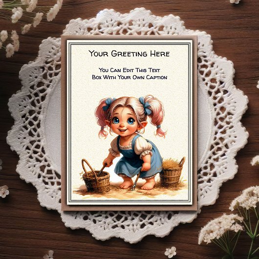 Whimsical Everyday Sentiment Storybook Art ポストカード