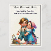 Whimsical Everyday Sentiment Storybook Art   ポストカード (正面)