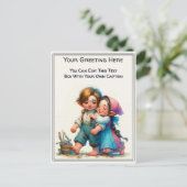 Whimsical Everyday Sentiment Storybook Art   ポストカード (スタンド正面)