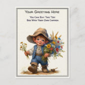 Whimsical Everyday Sentiment Storybook Art   ポストカード (正面)