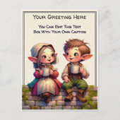 Whimsical Everyday Sentiment Storybook Art   ポストカード (正面)