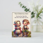 Whimsical Everyday Sentiment Storybook Art   ポストカード (スタンド正面)