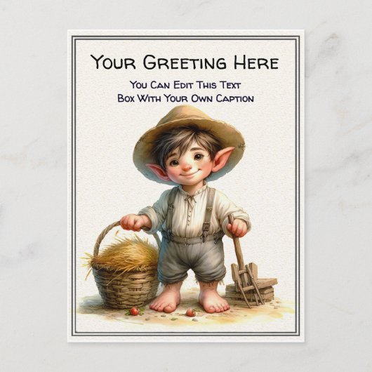 Whimsical Everyday Sentiment Storybook Art   ポストカード (正面)