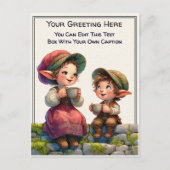 Whimsical Everyday Sentiment Storybook Art   ポストカード (正面)