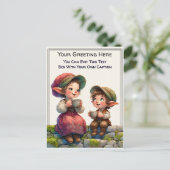 Whimsical Everyday Sentiment Storybook Art   ポストカード (スタンド正面)