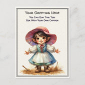 Whimsical Everyday Sentiment Storybook Art   ポストカード (正面)